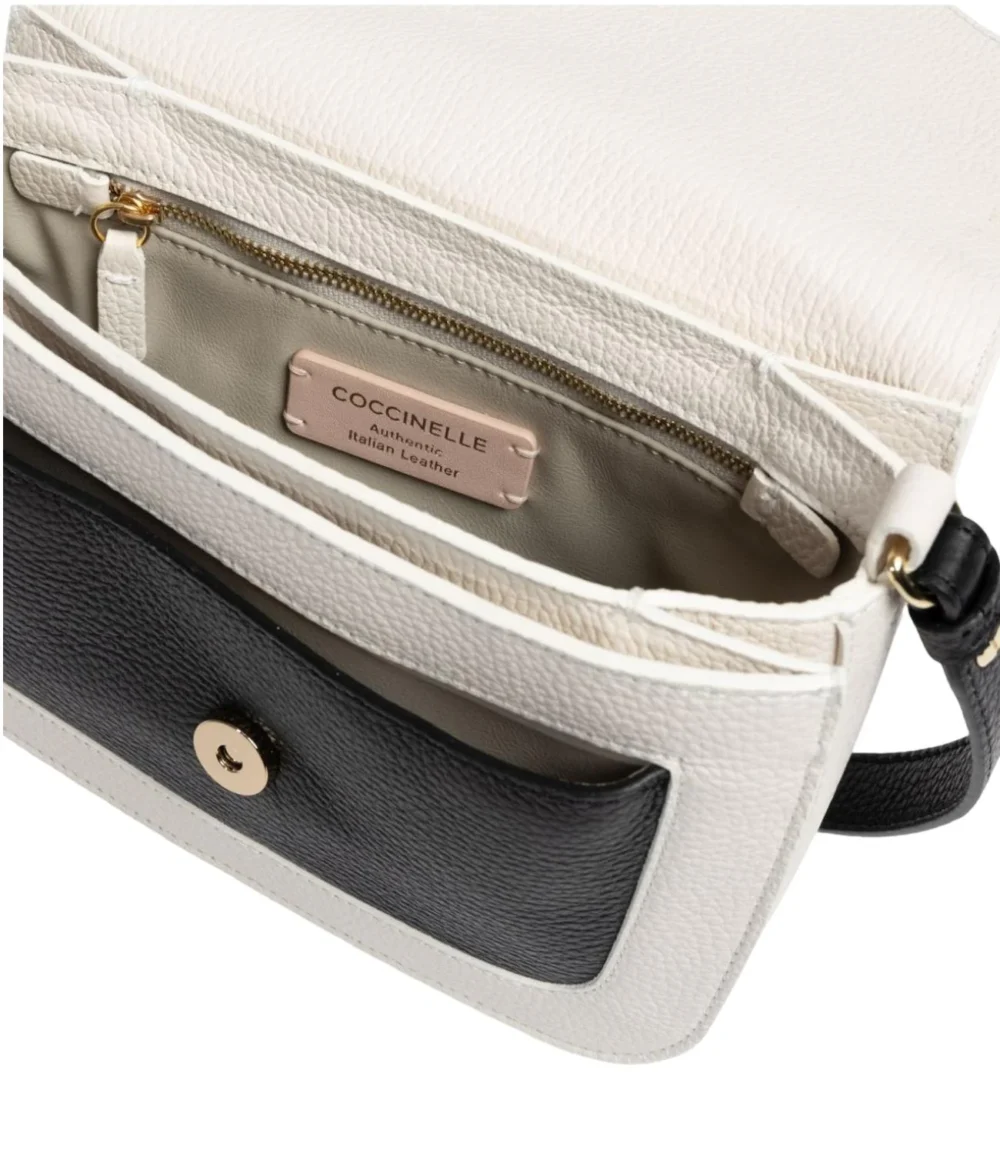Borsa coccinelle blanco/noir - immagine 3