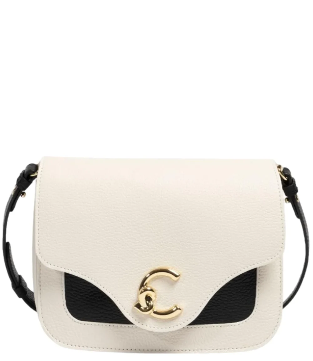 Borsa coccinelle blanco/noir
