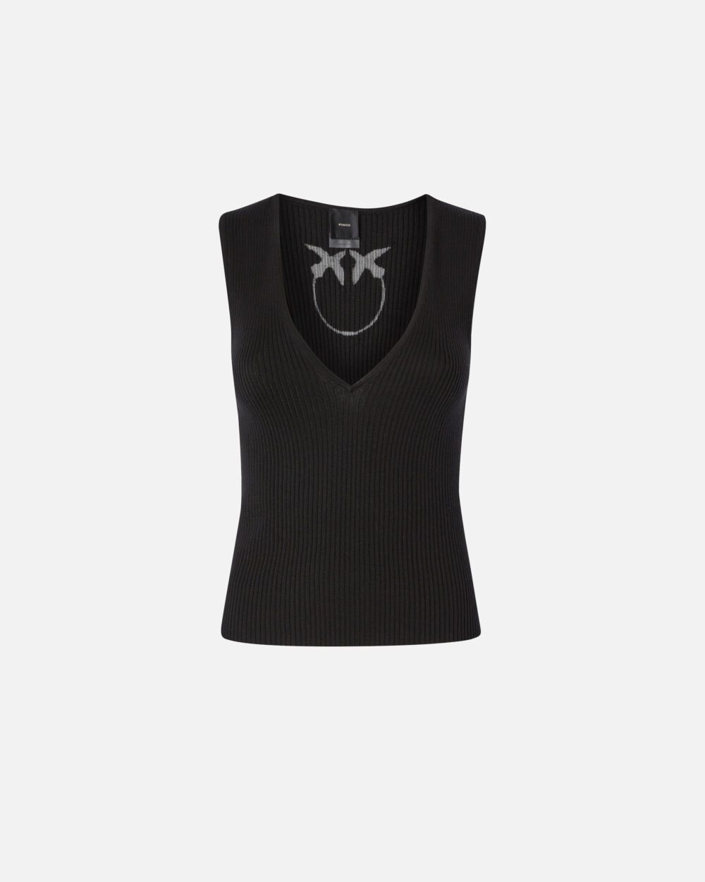 Top smanicato costine misto seta