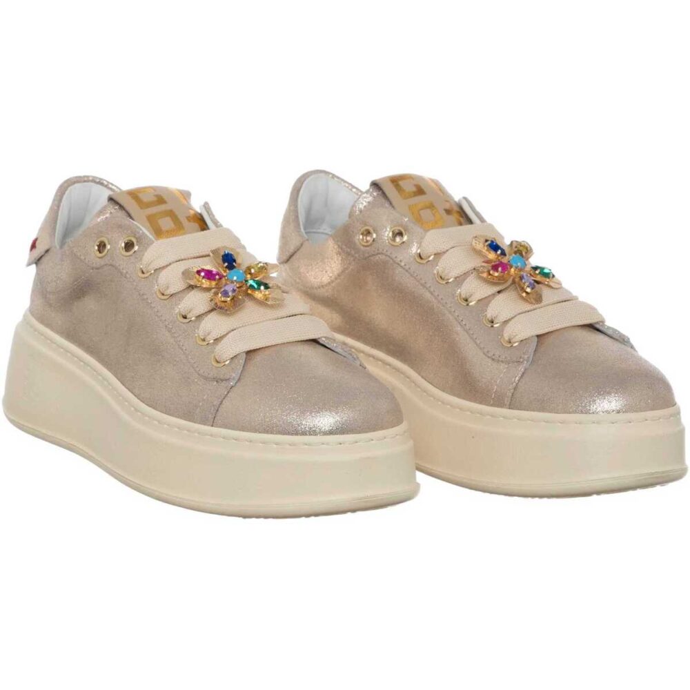 GIO PIU SNEAKER PIA 315B COMBI POLVERE GOLD