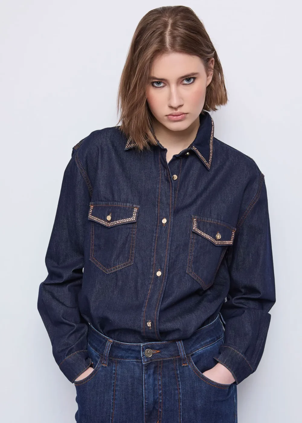 Camicia da donna con strass
