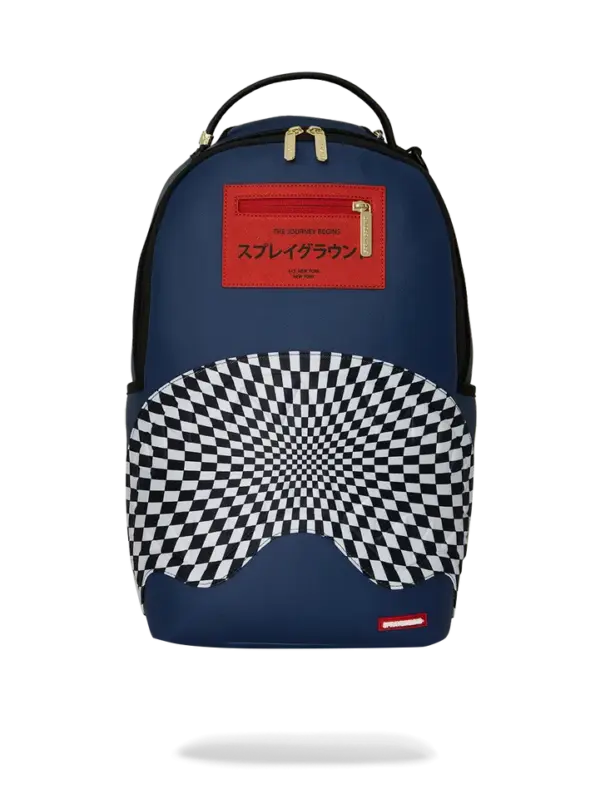 ICHIMATSU-MOYŌ WARP CHECK SHARK BACKPACK 910B 9273NSZ